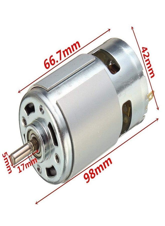 Diktmark Big Size RS775 DC 12V-24V 3500-9000 RPM Large Torque High Power Low Noise DC Motor and 3mm metal drill chuck collet bits Keyless Adapter With Wrench - Image 3